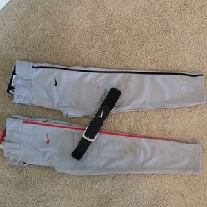 Bundle Nike baseball pants & adjustable belt